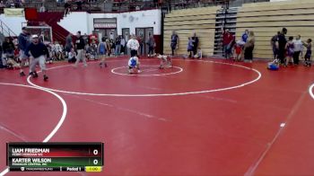 78-83 lbs Round 2 - Liam Friedman, Perry Meridian WC vs Karter Wilson, Franklin Central WC