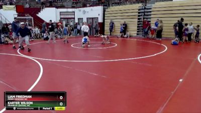 78-83 lbs Round 2 - Liam Friedman, Perry Meridian WC vs Karter Wilson, Franklin Central WC
