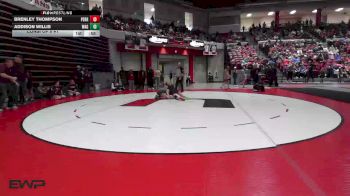 126 lbs Consi Of 8 #1 - Brenley Thompson, Perry Girls Wrestling Club vs Addison Willis, Wagoner High School