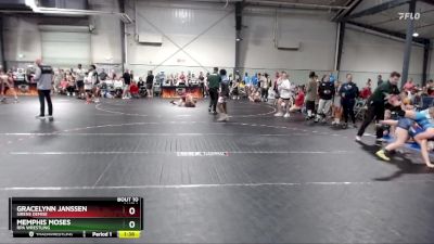 120 lbs Round 1 - Gracelynn Janssen, Sirens Demise vs Memphis Moses, RPA Wrestling