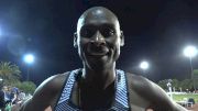 Bernard Lagat after breaking Masters 10K World Record at Payton Jordan