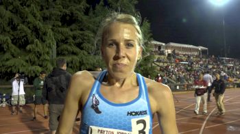 Nicole Tully after PR on anniversary of 5K debut