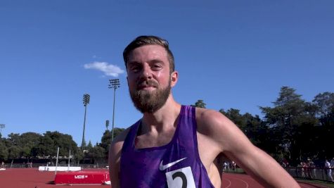 Ole Hesselbjerg after Payton Jordan steeple victory