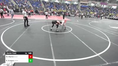 130 lbs Quarterfinal - Malakii Martin, Bear Cave vs Randy Aragon, Crowley County