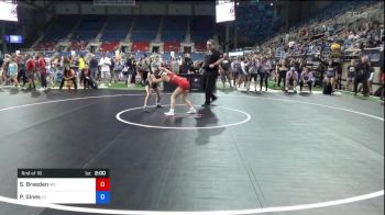 100 lbs Rnd Of 16 - Sandy Breeden, Missouri vs Payton Gines, Utah