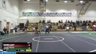 125 lbs Cons. Semi - Damien Lopez, Santa Ana College vs Alexis Tellez, Rio Hondo