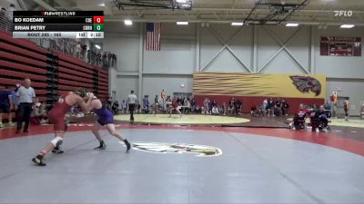 165 lbs 1st Place Match - Bo Koedam, Coe vs Brian Petry, Cornell College