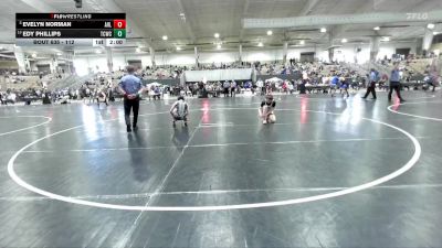 112 lbs Quarterfinal - Evelyn Norman, TN Wrestling Academy vs Edy Phillips, Elite Wrestling Academy