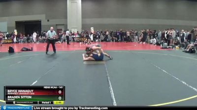 141 lbs Cons. Round 5 - Braden Sitton, Wilkes vs Bryce Wanagut, Reinhardt University (GA)