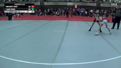 75 lbs Cons. Semi - Liam Thom, Pursuit Wrestling Minnesota vs Beckett Rust, Heartland Wrestling Academy