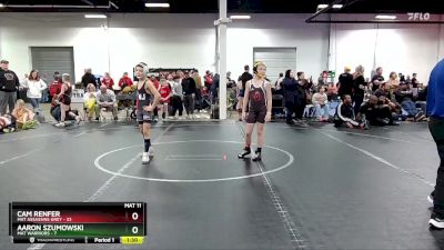 84 lbs Round 6 (8 Team) - Aaron Szumowski, Mat Warriors vs Cam Renfer, Mat Assassins Grey