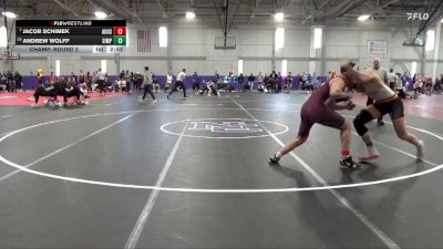 197 lbs Champ. Round 2 - Jacob Schimek, Augsburg vs Andrew Wolff, Simpson