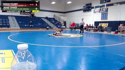 165 lbs Round 3 (6 Team) - Jessie Chavez, Northern Oklahoma College-Tonkawa vs Nakoa Fouret, Clackamas Community College