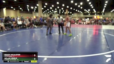 138 lbs Round 3 (6 Team) - Nolan Hinkle, Alabama Elite Gold vs Brady McAlister, Gator Dawgs