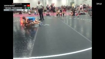 90 lbs Cons. Semi - Michael **Franceschini, SLATE WRESTLING ACADEMY vs Benton McKay, Big Red Wrestling Club