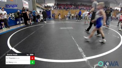 52 lbs Quarterfinal - Decker Thaxton, Blanchard Wrestling Club vs Bentley Story, Noble Takedown Club