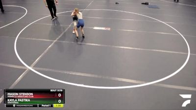 77 lbs Cons. Round 3 - Kayla Pastika, Owatonna vs Mason Stenson, Pinnacle Wrestling Club