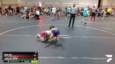 52 lbs Round 5 (6 Team) - Carlito Perez, Ragin Raisins WC vs Ren Tse, East Kansas Eagles