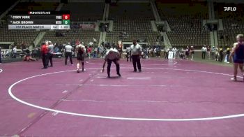 6A 190 lbs 1st Place Match - Cody Kirk, Pike Road School vs Jack Brown, Wetumpka