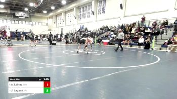 150 lbs Quarterfinal - Angel Lainez, Stratford vs John Lagana, Xavier