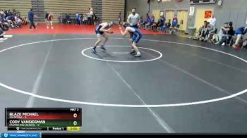 125 lbs Round 2: 6:00pm Fri. - Blaze Michael, Soldotna vs Cody Vansiegman, Palmer High School