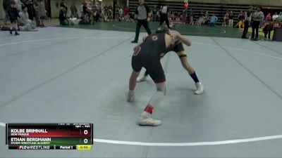 110 lbs Cons. Semi - Kolbe Brimhall, New Prague vs Ethan Bergmann, Storm Wrestling Academy