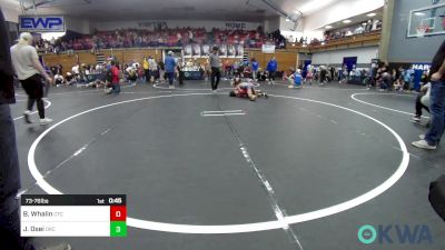 73-76 lbs Rr Rnd 3 - Brier Whalin, Chandler Takedown Club vs JZ Osei, OKC Saints Wrestling