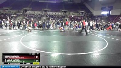 77 lbs Cons. Round 2 - Henry Loewen, Black Fox Wrestling Academy vs Charlie Lutgen, Pikes Peak Warriors Wrestling