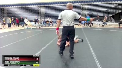 110 lbs Round 5 (10 Team) - Indy Galbraith, Hanover Hawkeye vs Terriel Cooke, Legend Wrestling