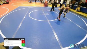46 lbs Quarterfinal - Ryland Peters, Claremore Wrestling Club vs Lincoln Lamho, Wagoner Takedown Club