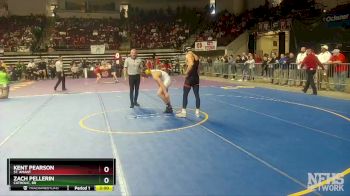 D 1 160 lbs Champ. Round 2 - Zach Pellerin, Catholic, BR vs Kent Pearson, St. Amant