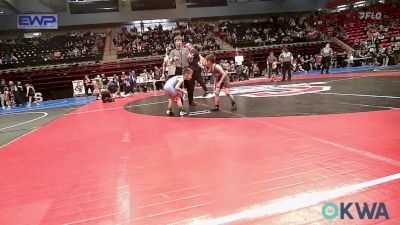 52 lbs Round Of 16 - Elijah Kroll, Jenks Trojan Wrestling Club vs Gabriel Harsha, Collinsville Cardinal Youth Wrestling