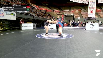 Cadet Girls - 235 lbs Champ. Round 3 - Bella Glenn vs Sophia Garcia, Redwood High School Wrestling