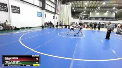 129 lbs Semifinal - Michael Finley, Tallwood Wrestling Club vs Dylan Hagen, Legends