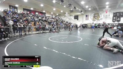 215 lbs Cons. Round 4 - Nathan Garcia, Chino vs Adam Galindo, Servite