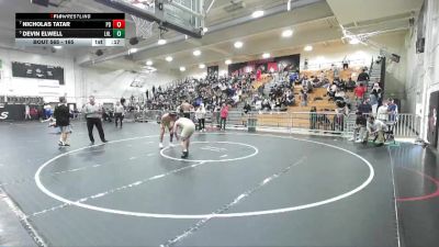 165 lbs Cons. Round 4 - Devin Elwell, Laguna Hills vs Nicholas Tatar, Palm Desert