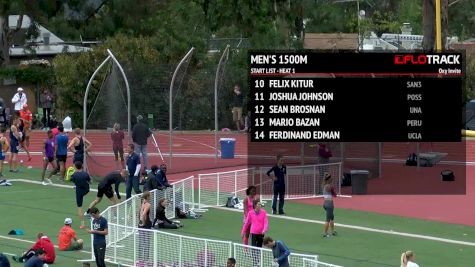Men's 1500m, Heat 1 - Weston Strum Pulls Away For the Win