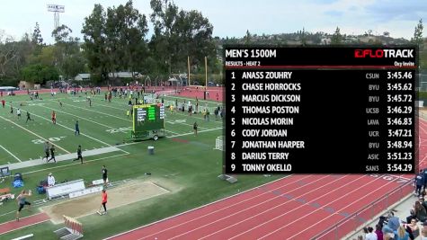Men's 1500m, Heat 3