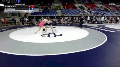 120 lbs Cons. Sub-rd Of 32 - Jillian Blake, CT vs Skyler Hall, OR