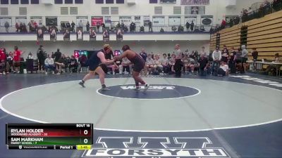 285 lbs Quarters & 1st Wb (16 Team) - Sam Markham, Marist School vs Rylan Holder, Woodward Academy