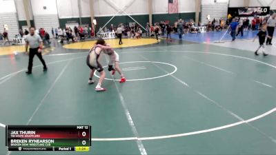 145 lbs Round 1 - Jax Thurin, Tri-State Grapplers vs Breken Rynearson, Broken Bow Wrestling Cub