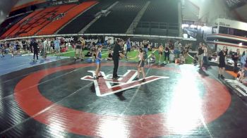 80 lbs Champ. Round 4 - Elena Vreeland, Alaska vs Dusty Wilson, Oregon