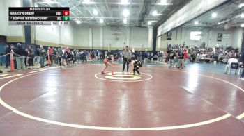 126 lbs Quarterfinal - Graicyn Drew, South Hadley vs Sophie Bettencourt, Bristol County/Dighton Rehoboth