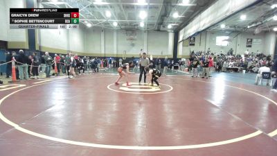 126 lbs Quarterfinal - Graicyn Drew, South Hadley vs Sophie Bettencourt, Bristol County/Dighton Rehoboth