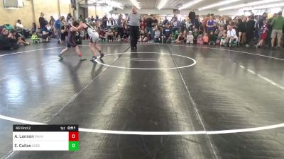 84 lbs Rr Rnd 2 - Alivia Lannon, Palmyra vs Emerie Callan, Greene