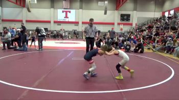 50 lbs Quarterfinal - Dixie Beasley, Blackman Wrestling Club vs Gabriella Williamson, White Plains Youth Wrestling