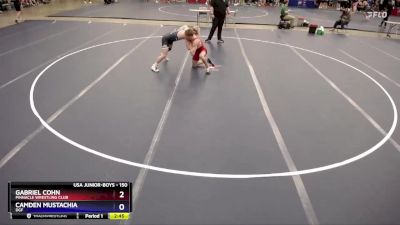 150 lbs Semifinal - Gabriel Cohn, Pinnacle Wrestling Club vs Camden Mustachia, DGF