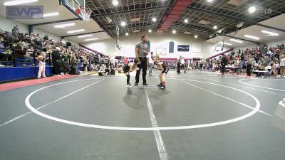 49 lbs Quarterfinal - Carson Bacon, Owasso Takedown Club vs Juan Holmes, Keystone Wrestling Club