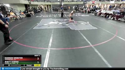 145 lbs Round 1 (4 Team) - Kannon Webster, Washington vs Rhett Koenig, Prairie Du Chien