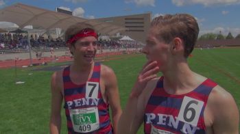 Penn men after going 1-2 in the steeplechase